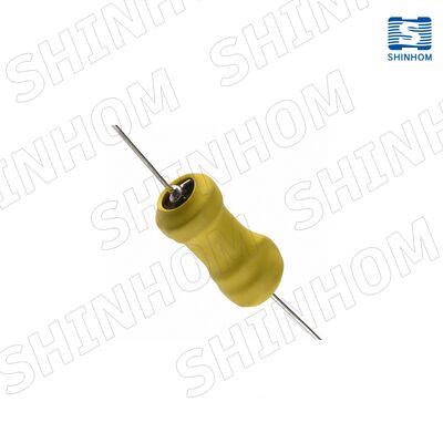 Axial Leaded Power Inductor with 3.3uH to 500mH Inductance Range, High-Current Capability, and Ferrite-Core Construction