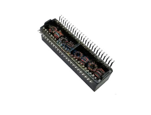 デュアル ポートの磁気学モジュールPoe LAN変圧器600MA