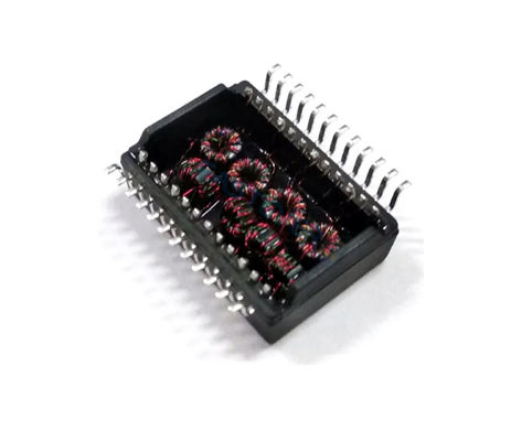 デュアル ポートの磁気学モジュールPoe LAN変圧器600MA